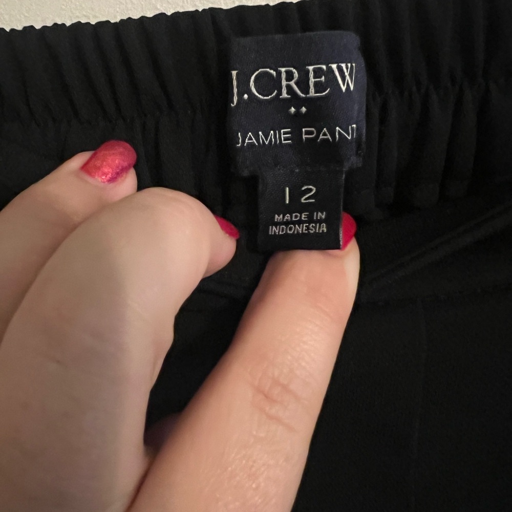Black J. Crew Jamie Pants - Picture 4 of 4